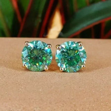 5.00 CT Bleu Traitée Diamant