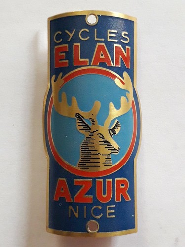 Ancienne plaque vélo - plaque, de