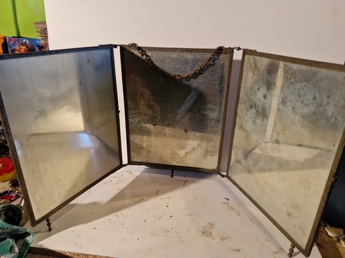 Miroir barbier triptyque - miroir,