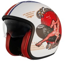 Casque Jet Moto VINTAGE PREMIER PIN UP 8 BM