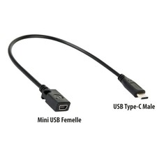 Cable USB C Type-C Male vers