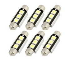 6x ampoules C5W 36mm LED 12V