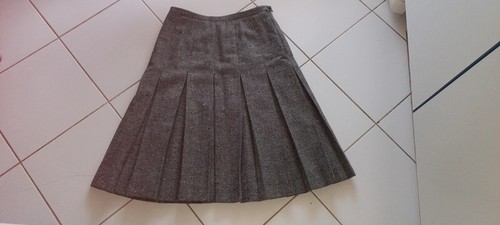 Jupe laine gris noir blanc - jupe,