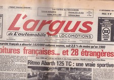 L'ARGUS N°2758 RITMO ABARTH