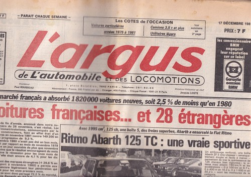 Argus 2758 ritmo - l'argus,
