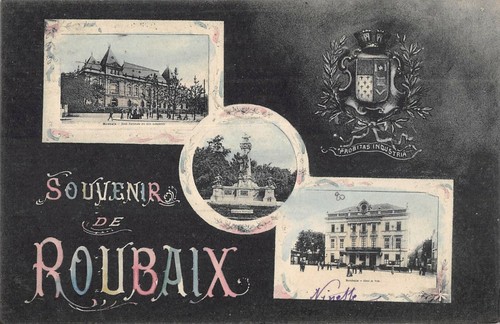 Cpa roubaix souvenir - 59, de