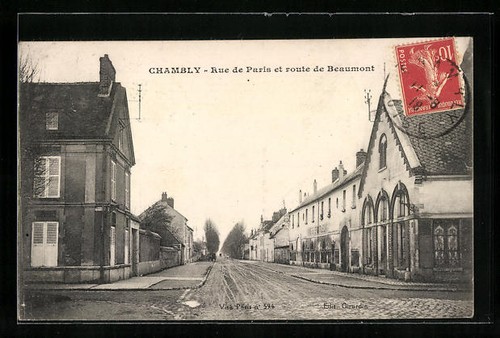 Cpa chambly rue paris et - cpa,
