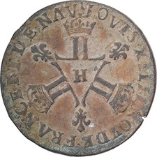 France, Louis XIV, 6 Deniers