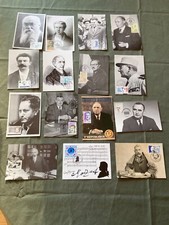 LOT 15  CARTES  1ER JOUR PERSONNAGES CÉLEBRE