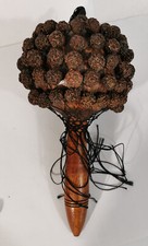 MARACAS AFRICAIN - BOIS NOIX DE COCO ET GRAINES - INSTRUMENT DE PERCUSSION