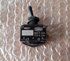 Interrupteur à levier métal , SOURIAU 28,5V , 5A , 7865
