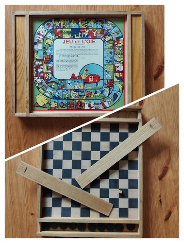 Coffret jeu oie - de, dame