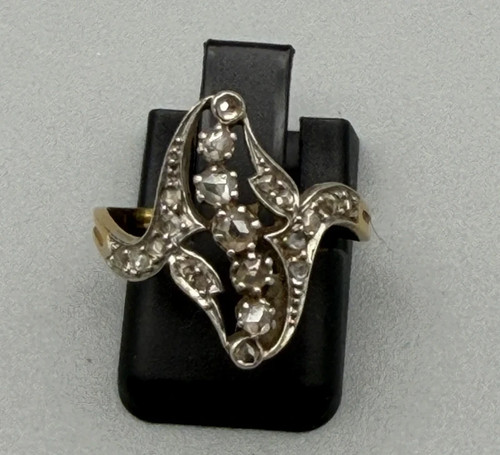 Bague ancienne 18k et - 18k,