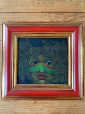 Huile sur Bois  de Daniel Hompesch Peintre Belge / Nouvelle Figuration / XXème