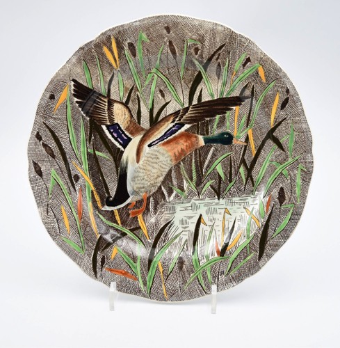 Assiette plate faïence - , de