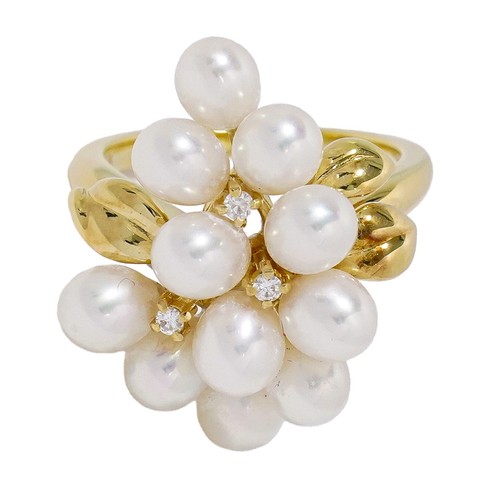 Bague tasaki pearl diamond - tasaki,