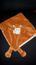 310/ doudou plat singe marron