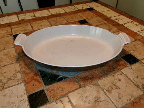 Ancien plat fonte - plat,