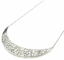 Chaîne Collier Pendentif THIERRY MUGLER Plaqué Argent avec étoile et Zirconium 