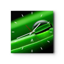 Horloge murale en verre