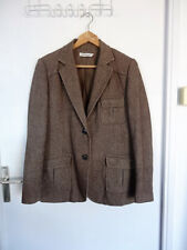 Veste Trench Coat style Classique Military marron Jodhpur Laine Vintage