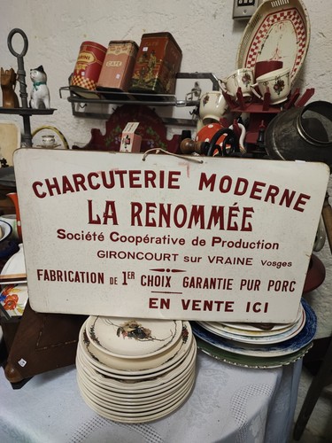 Ancienne pancarte carton - ancienne,