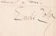 Émile ZOLA - Lettre
