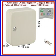 Solide Tableau,Coffret,Armoire,Boite Murale à Clés en Acier Epoxy Laqué,20 Clés 