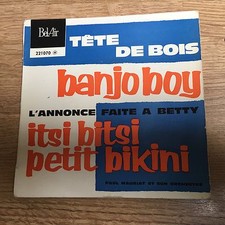 French OG EP Paul Mauriat Tête de bois Banjo boy Itsi bitsi petit bikini 1960 VG