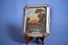 Tableau Huile Sur Cuivre Peint