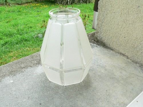 Ancienne tulipe verre - ancienne, à