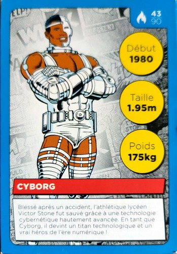 Carte auchan comics 43 - dc, n