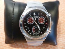 Montre chrono SWATCH Irony AG2003 Swiss Made - Bracelet alu - pile neuve -TBE