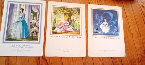 Lot menus paquebot france - lot,