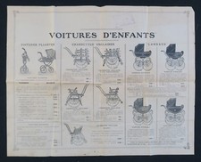 Publicité 1921 VOITURES D'ENFANTS poussette charrette landau BONNET & GUYONNET
