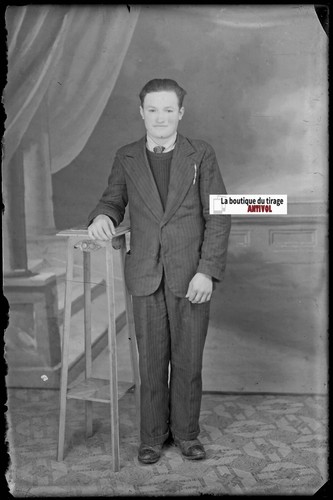 Homme personnage plaque verre - personnage,,