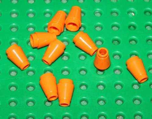 Lego cone 1x1 ref 4589b - lego,