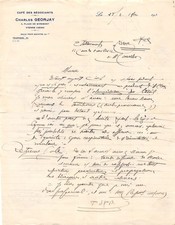 1932 CAFE DES NEGOCIANTS CHARLES GEORJAY A VIENNE