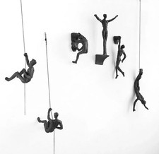 Sculpture murale grimpante x6, décoration murale escalade, art mural unique