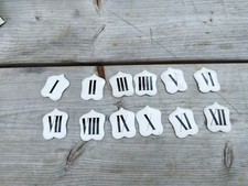 Lot 3 :  12 Chiffres Romains Métal Emaillé Bombé pour Carillon Pendule Horloge