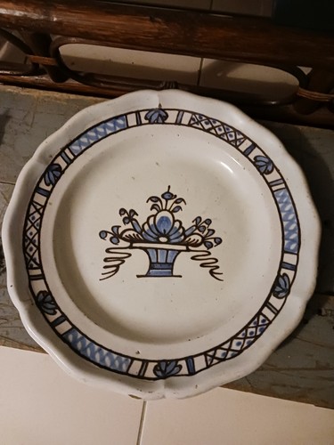 Plat faïence rouen cul - faïence, de
