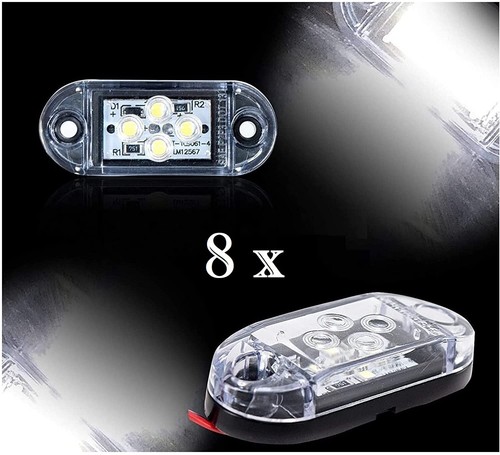 12v smd led avant - 12v, côté