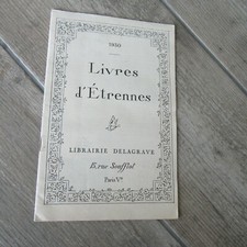 rare catalogue 1930 LIVRES D'ETRENNES DELAGRAVE
