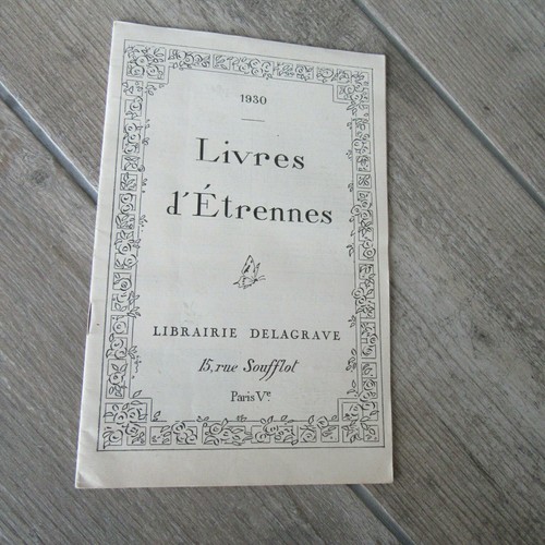 Rare catalogue 1930 livres - catalogue,