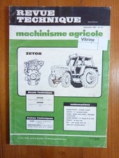 8111 8145 10111 10145 12145 Revue Technique Agricole Zetor Etat - Bon Etat Occa