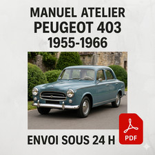 Manuel atelier peugeot 403 - manuel,