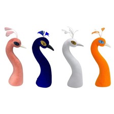 Paon Mannequin Tête Fleur Arrangement Décor Table Pièce Maîtresse de Fête