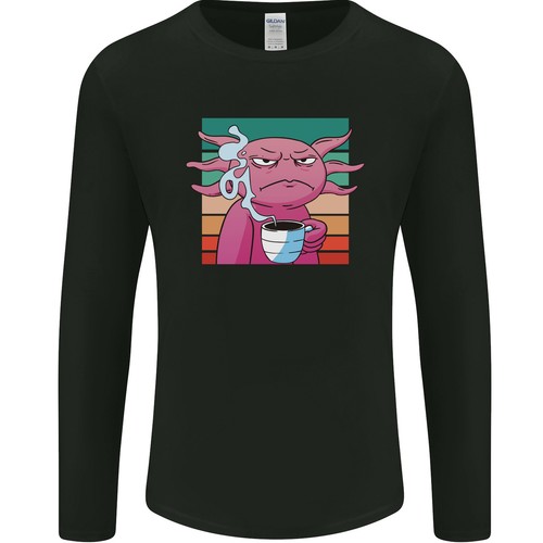 Axolotl grinçant avec café - avec,
