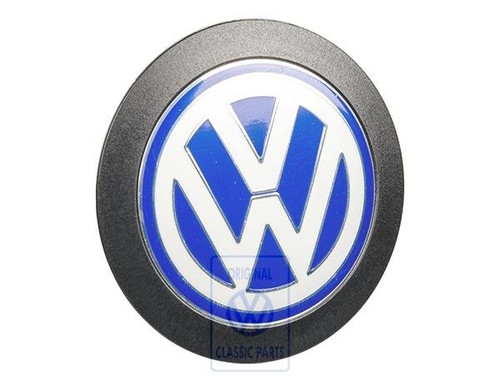 Logo couleur bleu et - vw, en