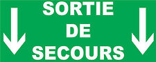 Panneau Sortie de secours